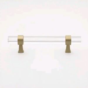 10 GlideRite 6-1/4 in. CC Satin Gold Solid Square Slim Cabinet Drawer Bar Pulls